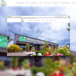 Mockup du site Décors et Paysages