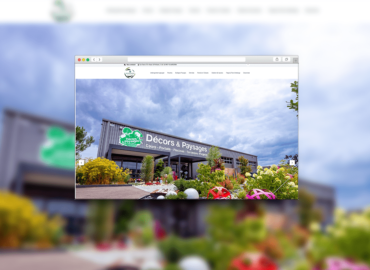 Mockup du site Décors et Paysages