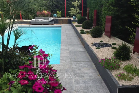 Décors & Paysages - Piscine - piscine arborée