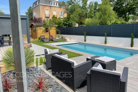 Décors & Paysages - Piscine - piscine avec aménagement