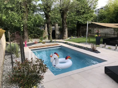 Décors & Paysages - Piscine - piscine avec plage