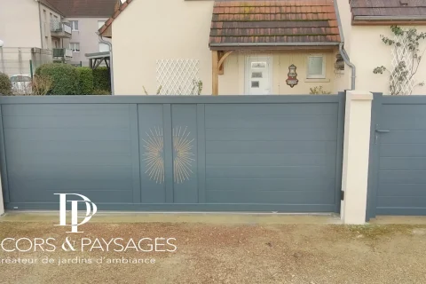 Décors & Paysages - Portail et Clotures - portail avec motif